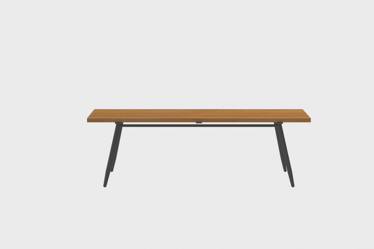 Table Bar Teck Stipa 61x210